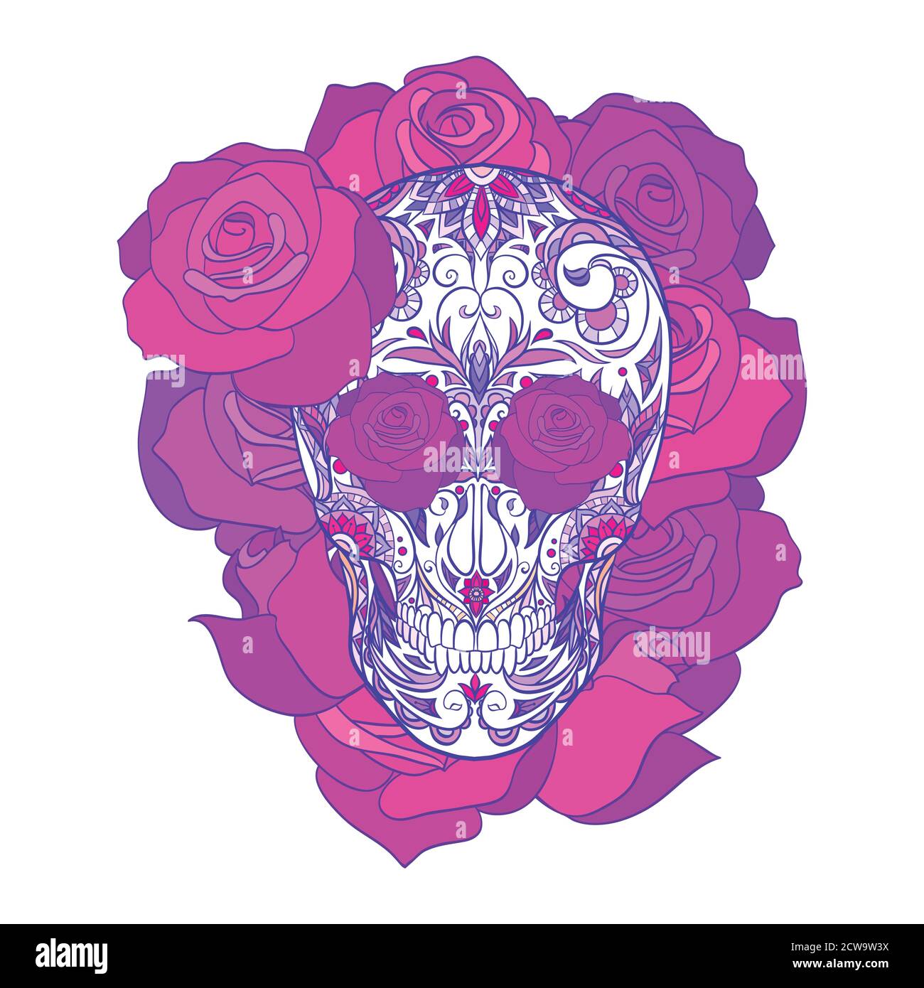 Neon Skull High Resolution Stock Photography And Images Alamy