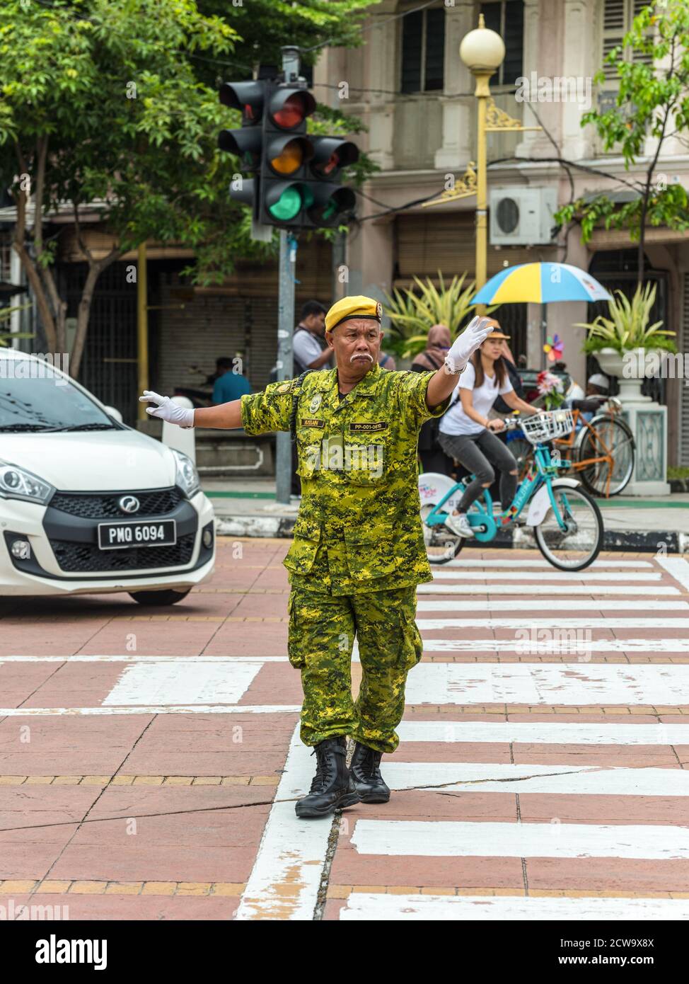 Security guard in uniform penang hires stock photography and images