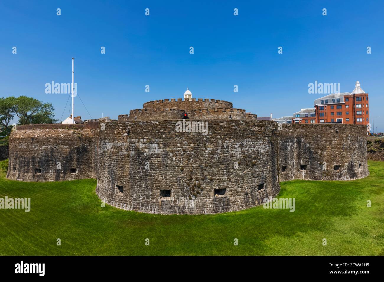 England, Kent, Deal, Deal Castle and Moat Stock Photo