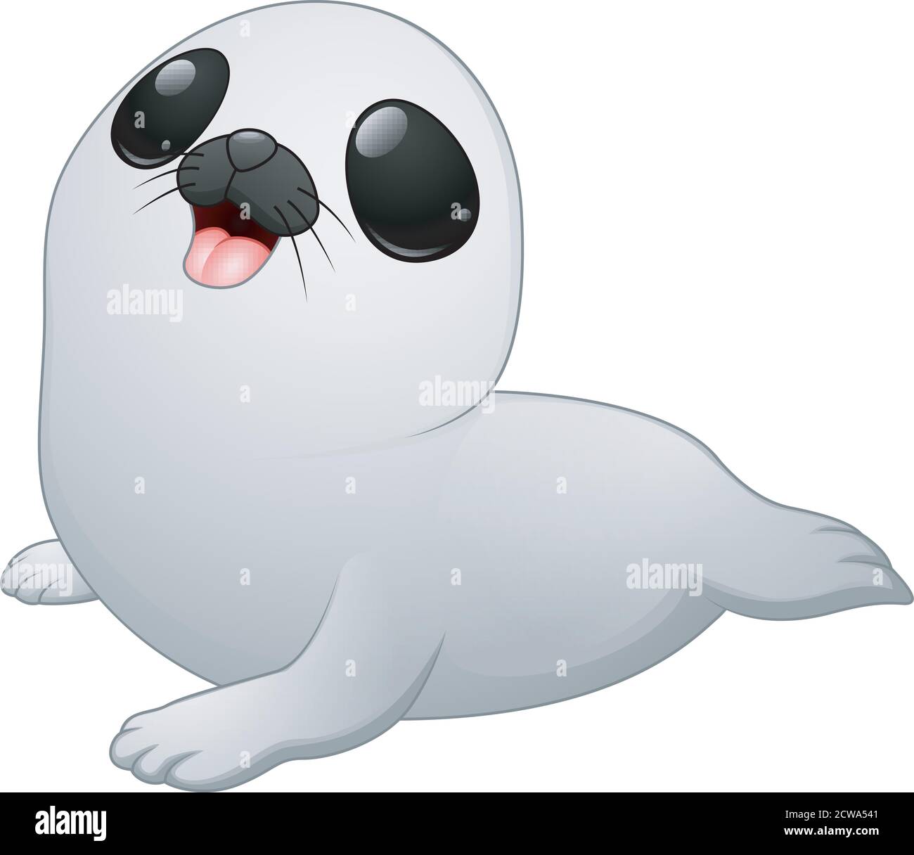 Vector illustration of Cute baby seal cartoon Stock Vector Image & Art