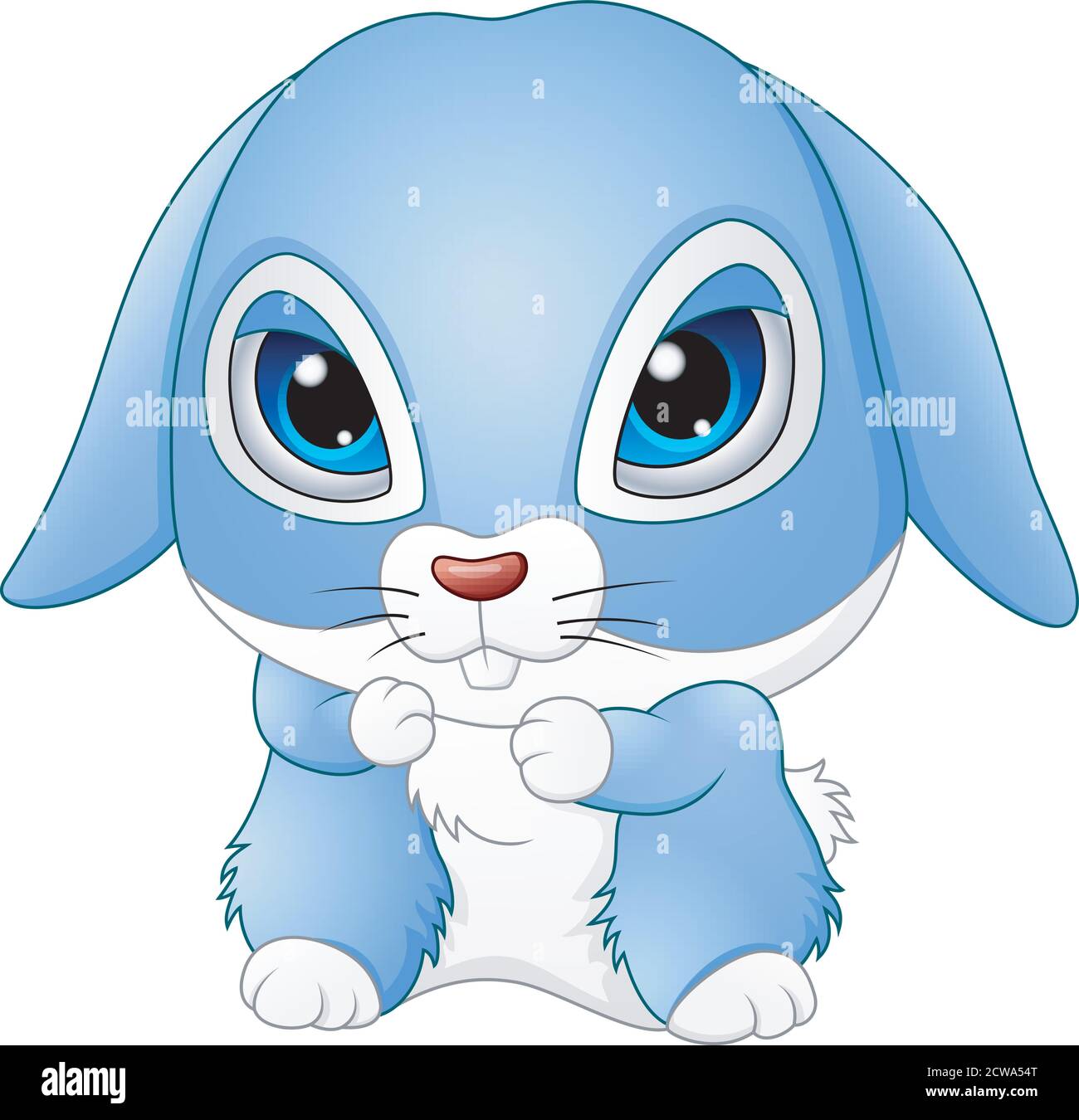 Vector illustration of Cute baby rabbit cartoon Stock Vector Image & Art -  Alamy