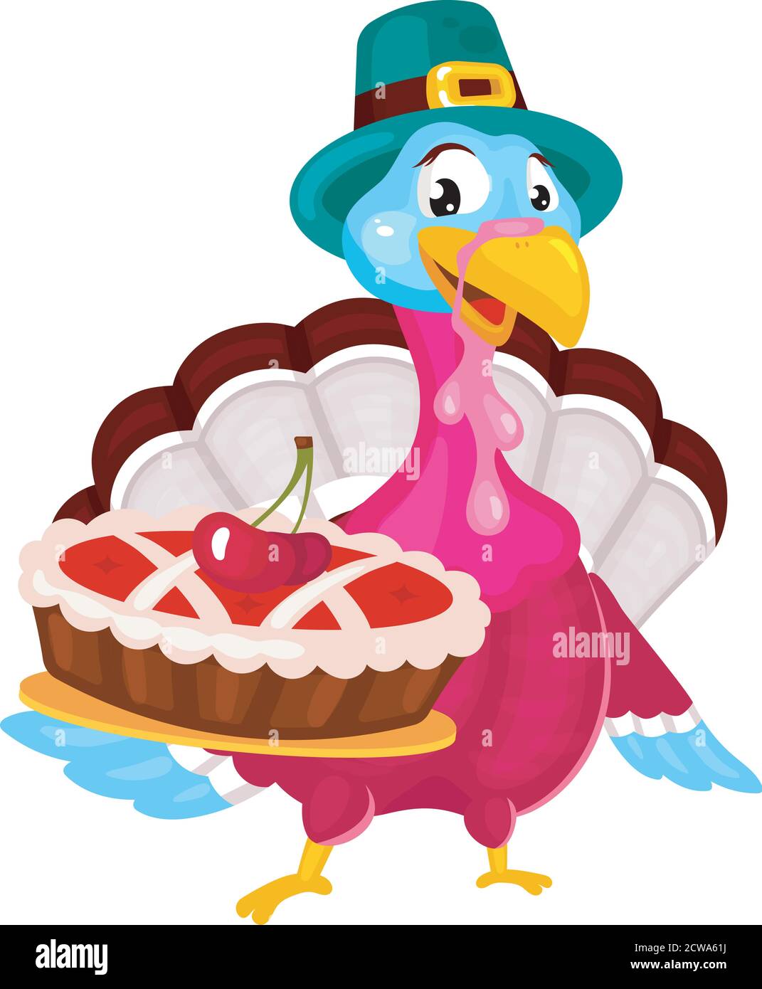 Thanksgiving day flat vector illustration Stock Vector Image & Art - Alamy