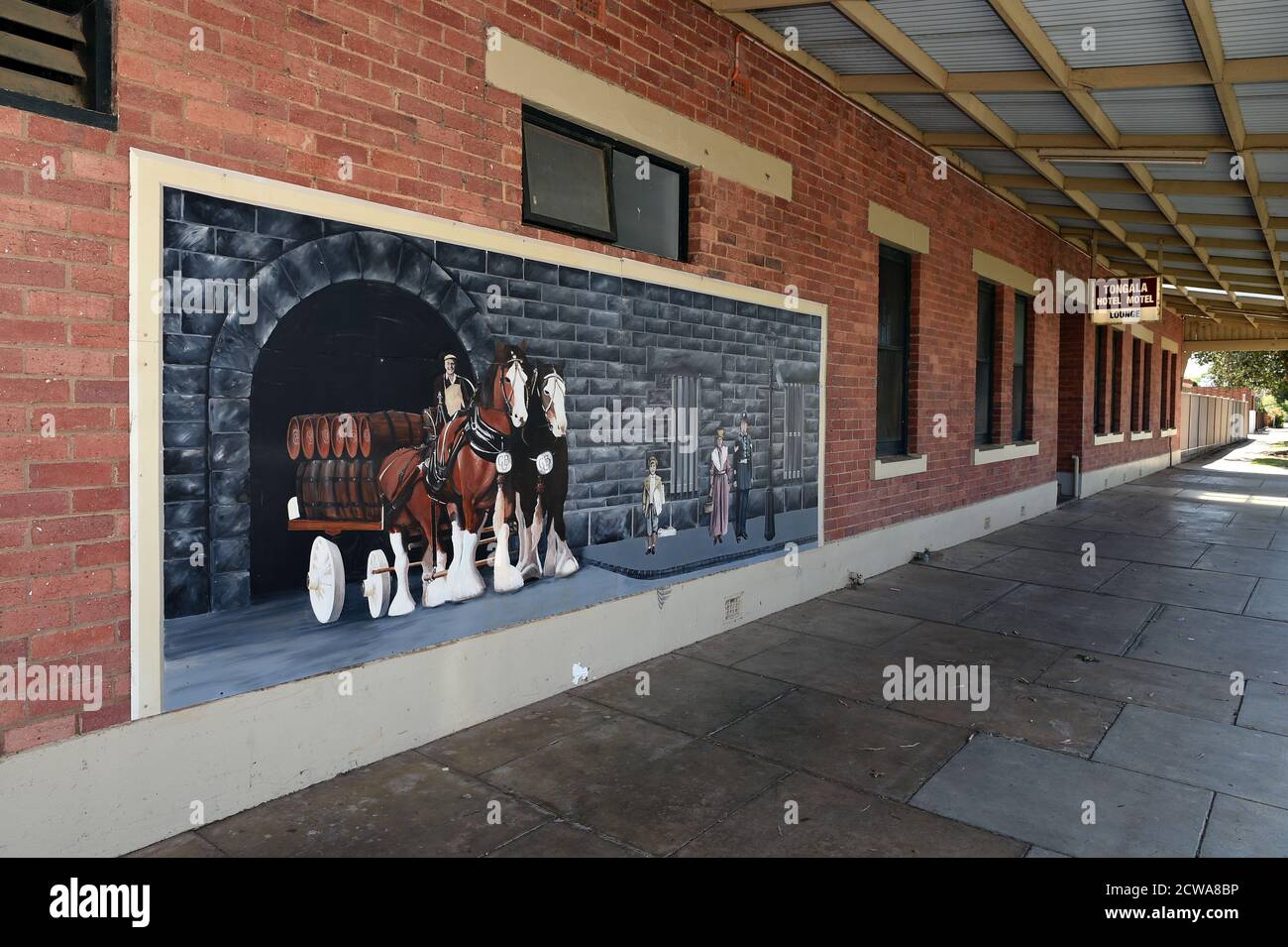 September 2020. Australian Street Art. Tongala, Victoria, Australia Stock Photo