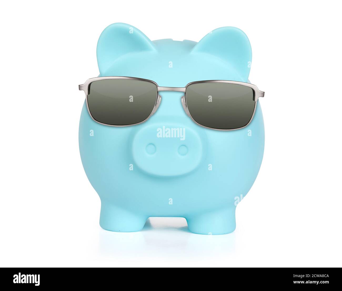 Piggy bank isolated on white background with clipping path. Pig in a ...