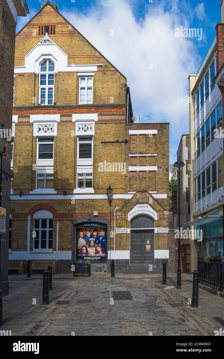 Craven Schools & Lecture Hall in Foubert's Place, Soho, London, UK Stock Photo