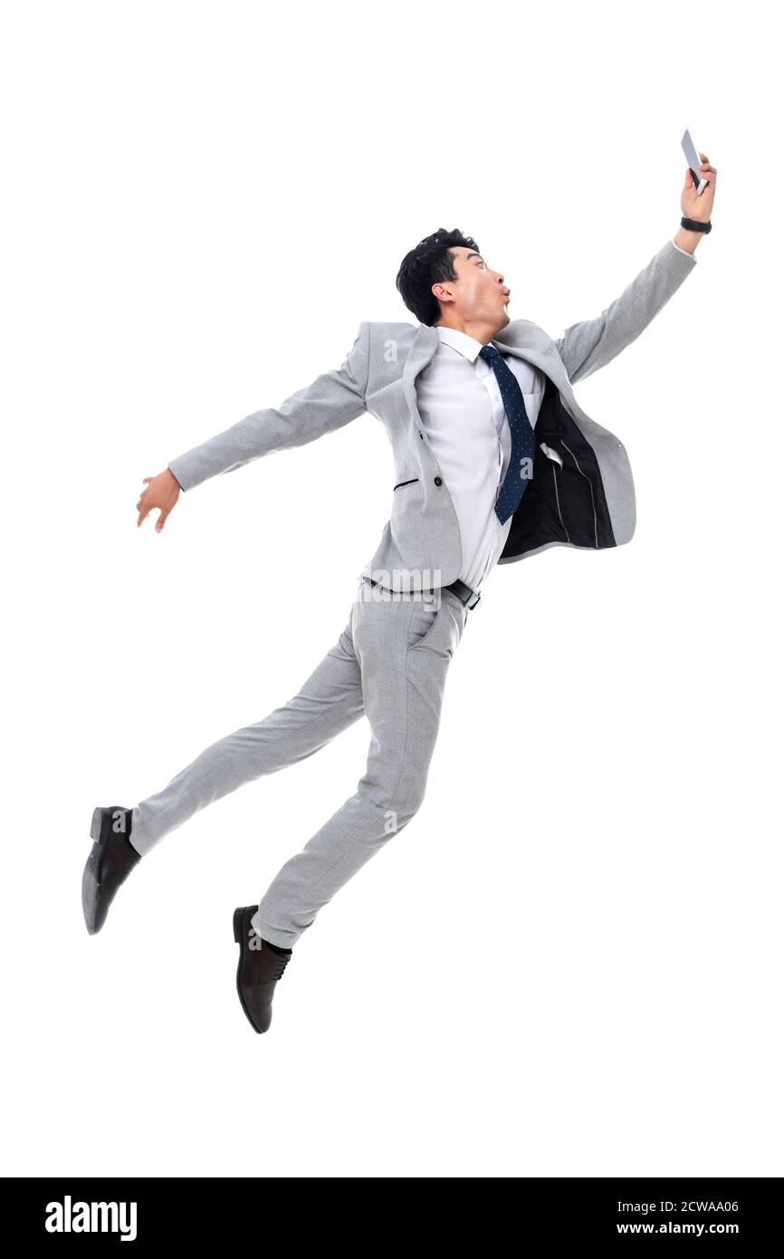 Vertical video young man jumping hi-res stock photography and images ...