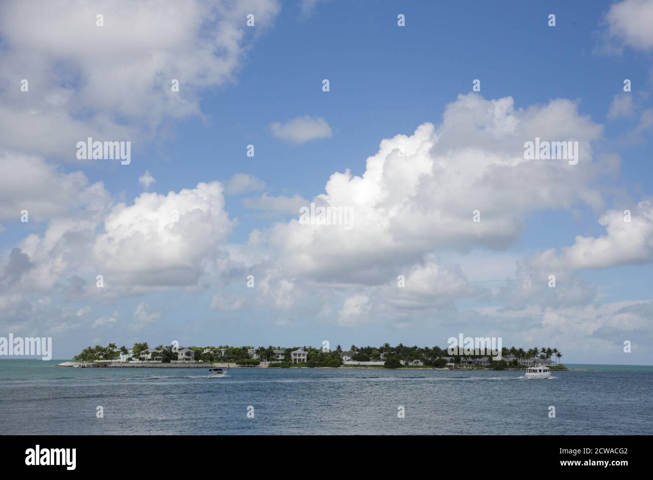 Seascape from Sunset Pier, Key West Florida Stock Photo