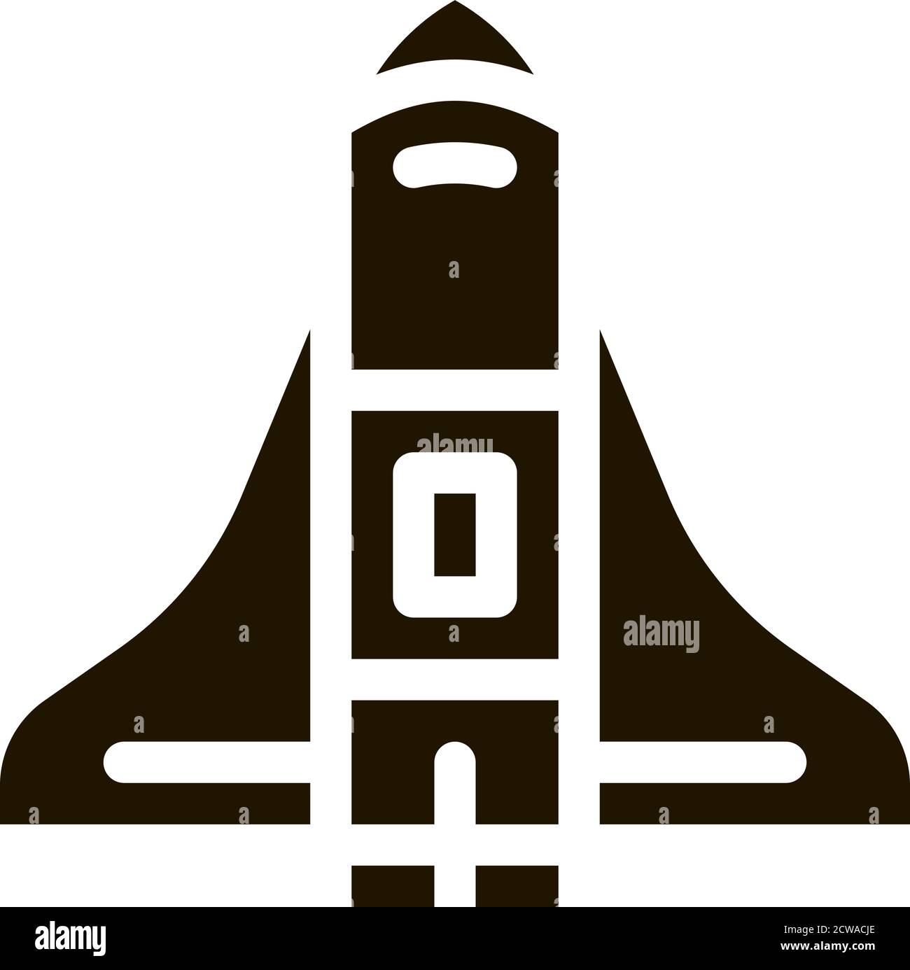 Space Shuttle Spaceship Icon Illustration Stock Vector Image & Art - Alamy