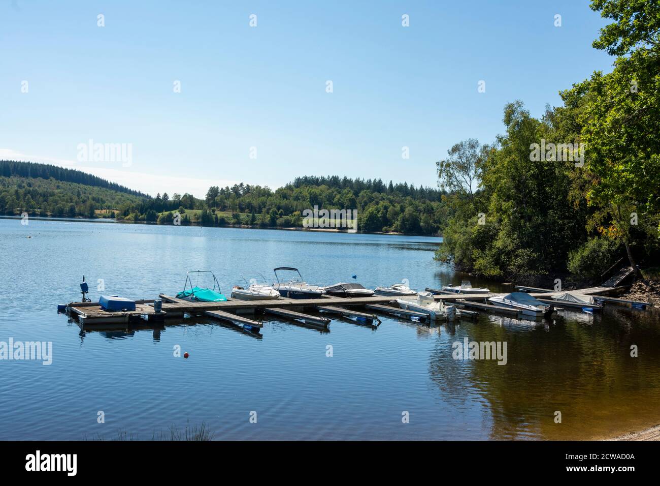 Limousin region, shores of Lake of Vassiviere, Creuse and Haute Vienne departments. Nouvelle