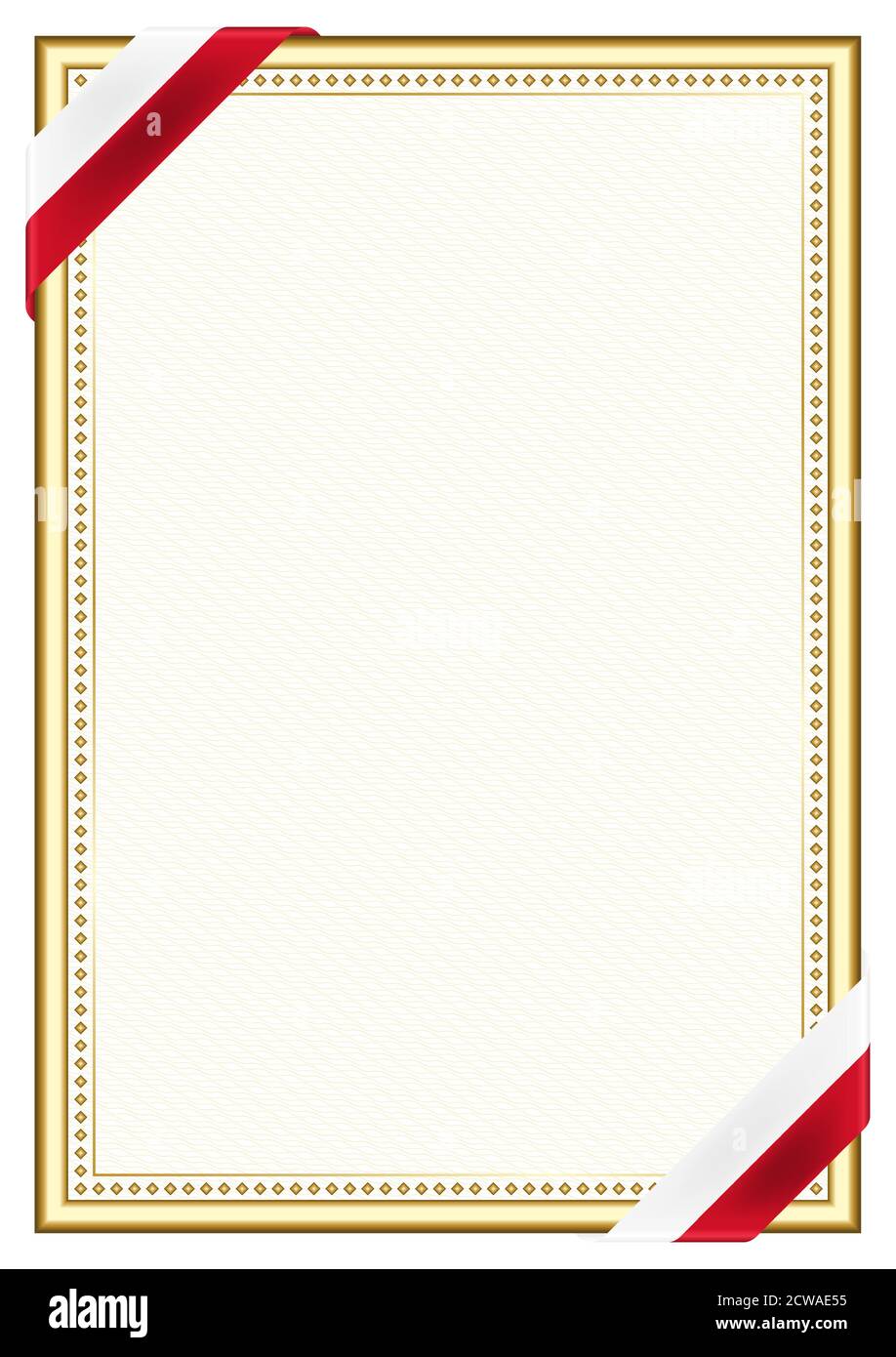 Vertical frame and border with Bahrain flag, template elements for your ...