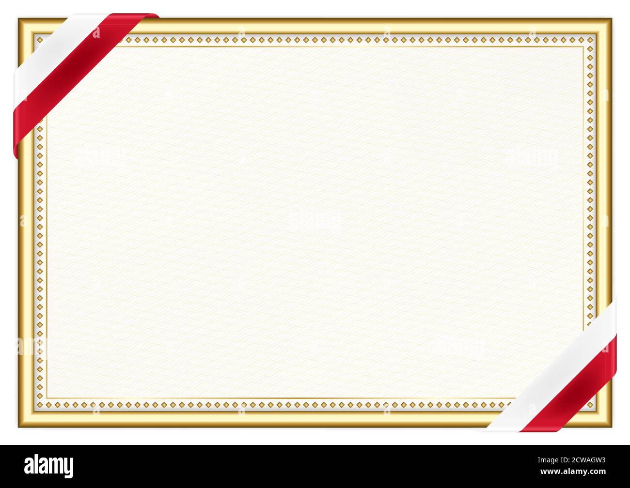 Horizontal frame and border with Malta flag, template elements for your