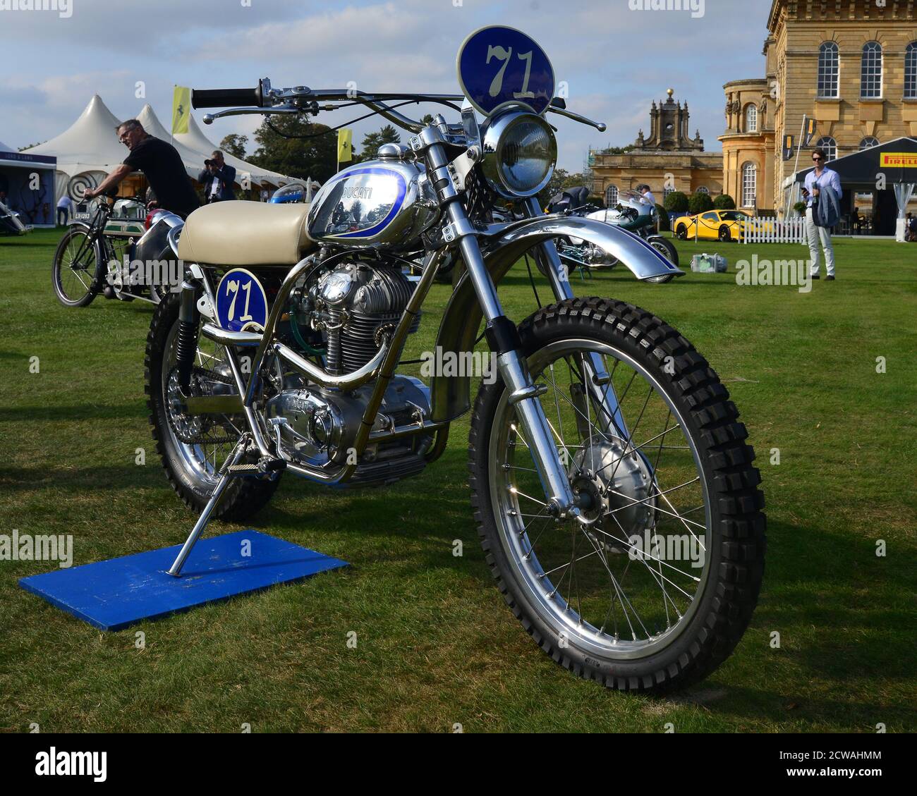 Ducati Desert Racer, Salon Privé, Blenheim Palace, Woodstock, Oxfordshire, England, September 2020. Stock Photo