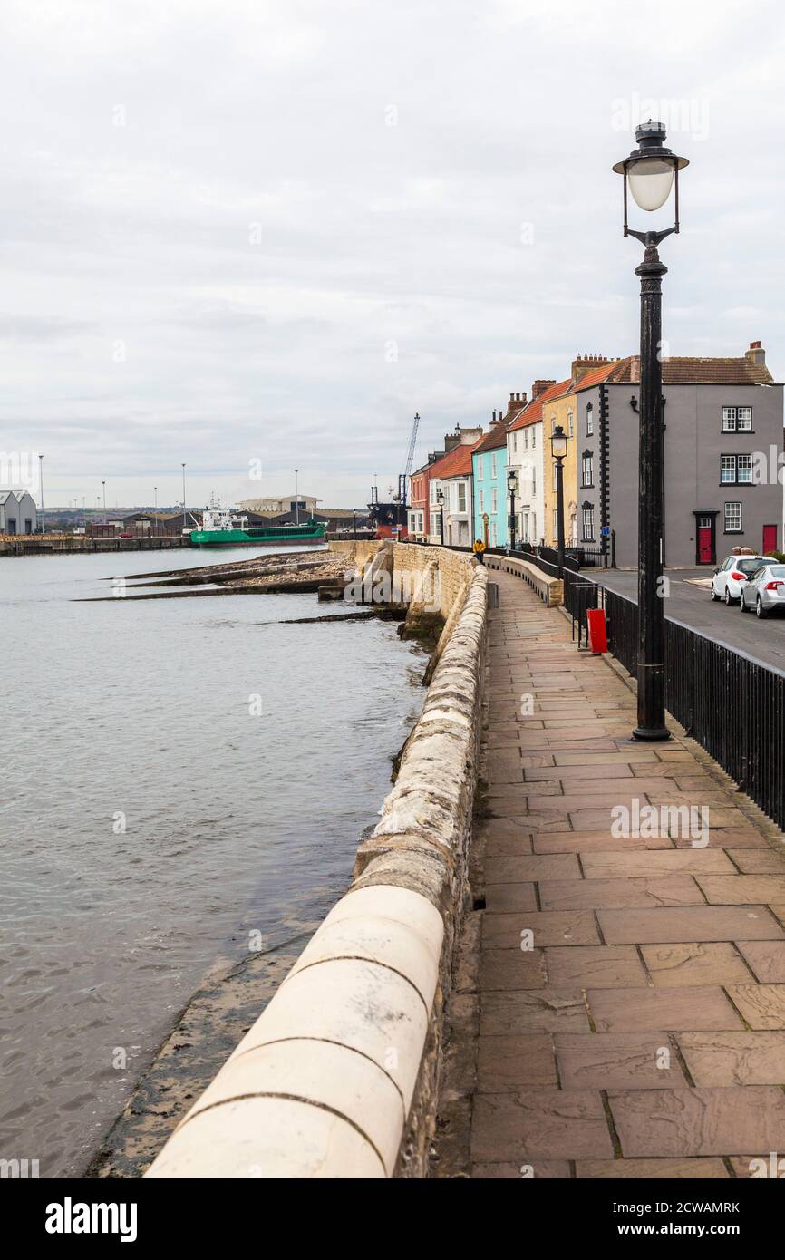 The seafront and terraced houses at the Headland in Old