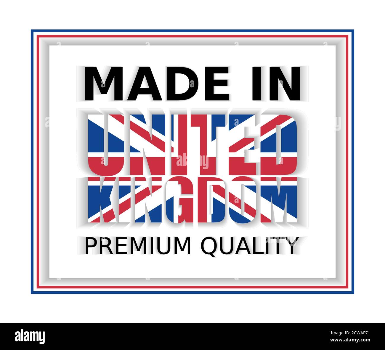 Vector Illustration Made In United Kingdom Premium Quality Perfect For Any Use Stock Vector 5890