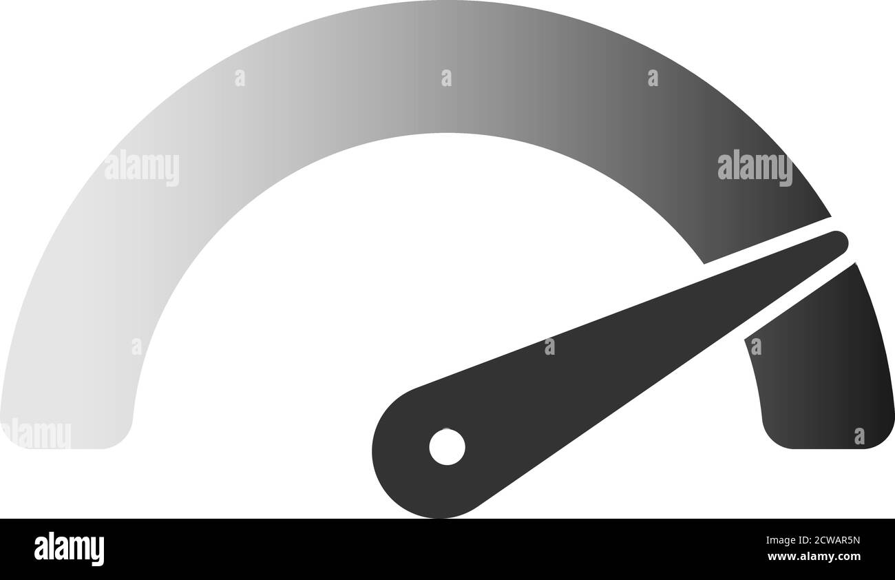 performance dial, performance speedometer or efficiency rating vector illustration Stock Vector