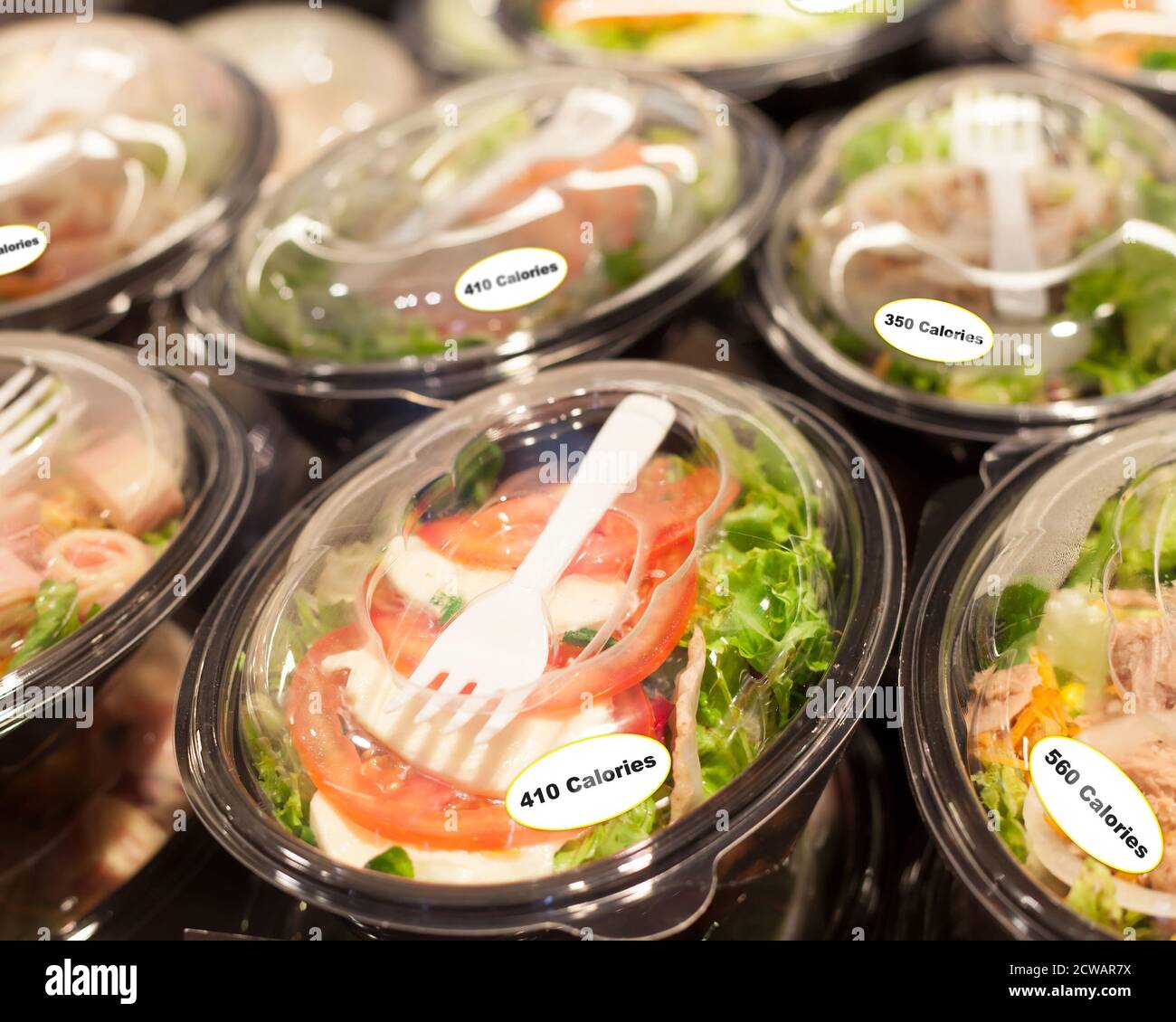 Examples of Labeling GrabandGo Foods Using FrontofPack Stickers