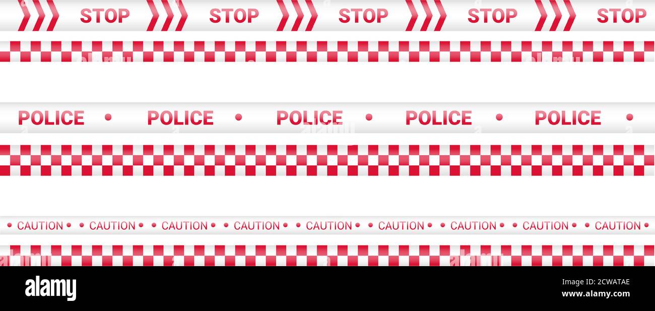 Police tape, crime danger line. Caution police lines isolated. Warning