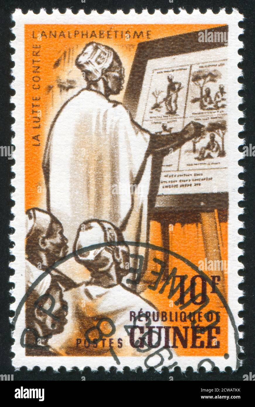 GUINEA CIRCA 1962: stamp printed by Guinea, shows Adult class, circa 1962 Stock Photo