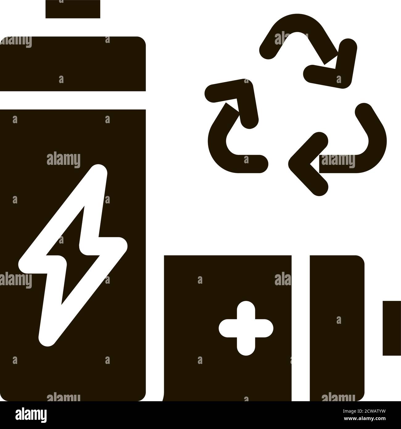 Laptop battery recycling Stock Vector Images - Alamy