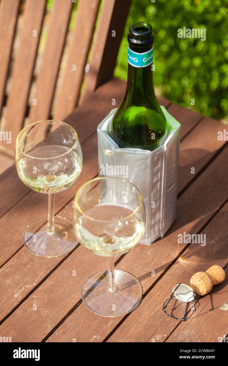 Corkcicle Air - Wine Aerator and Chiller with Pour-Through Lid Stock Photo  - Alamy