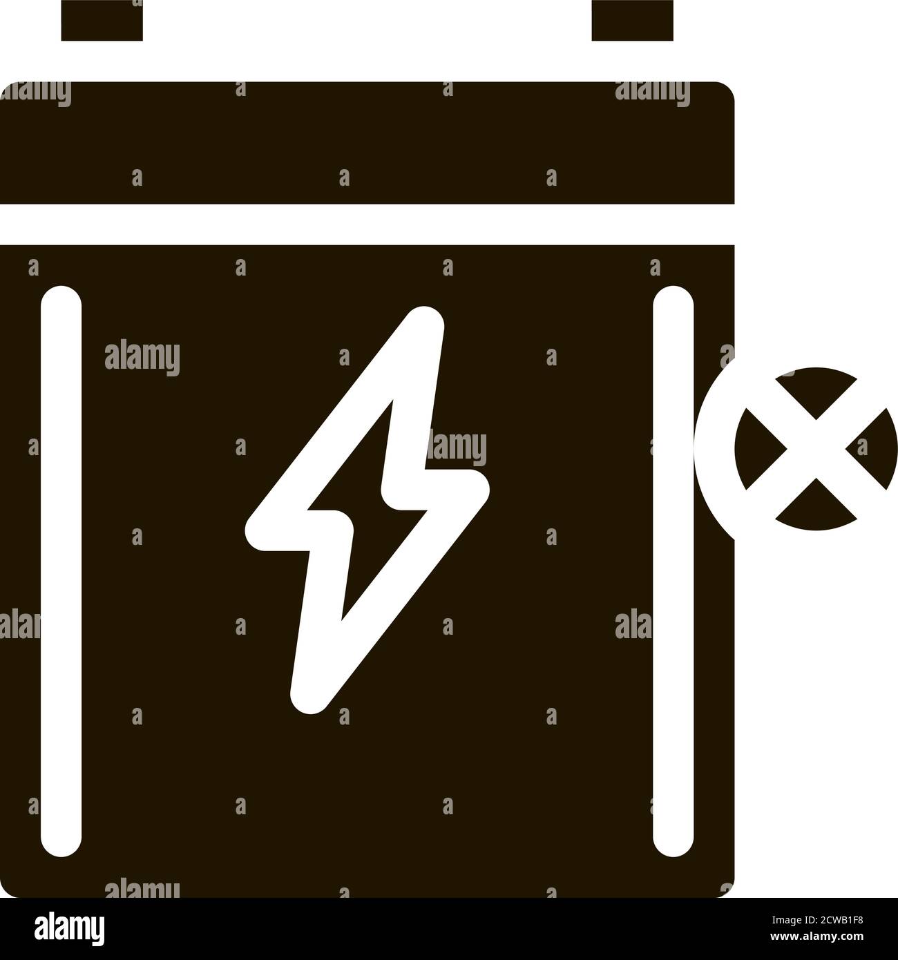 Dead Battery Icon Vector Glyph Illustration Stock Vector Image & Art