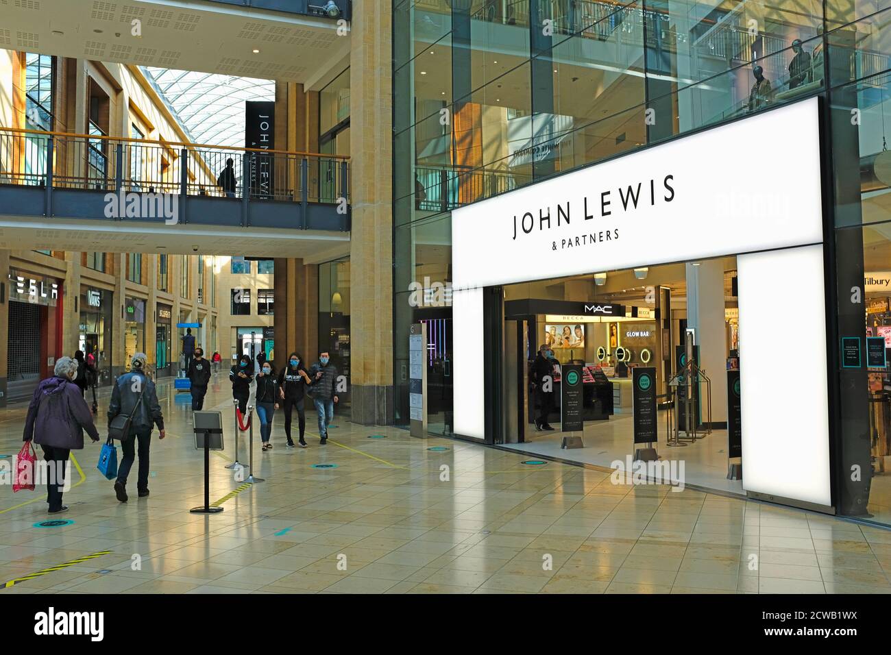 John Lewis store in The Grand Arcade ,Cambridge, England Stock Photo