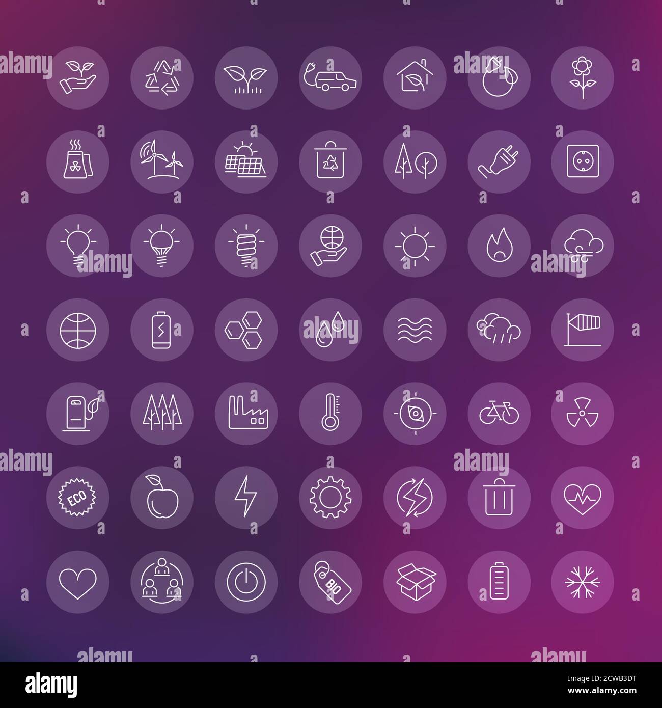 Green ecology icons set Stock Vector Images - Alamy