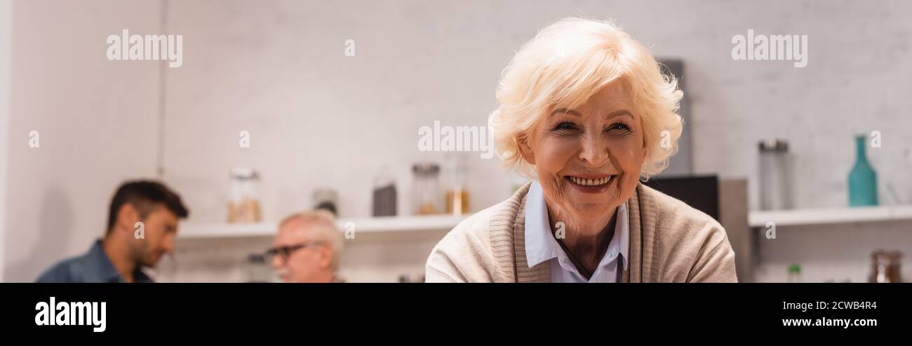 Grey haired woman and food hi-res stock photography and images - Alamy