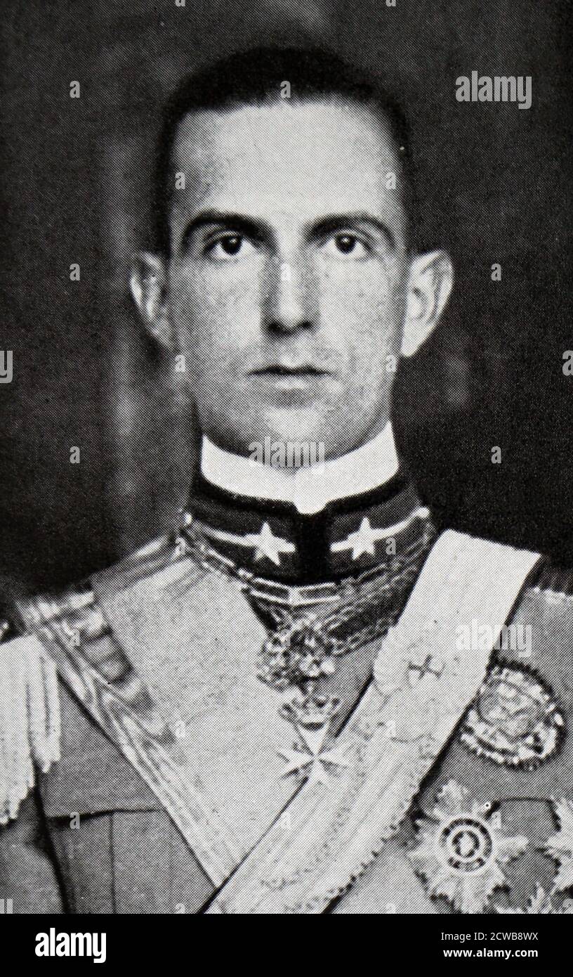 Photograph of Umberto II of Italy (19041983) the last King of Italy