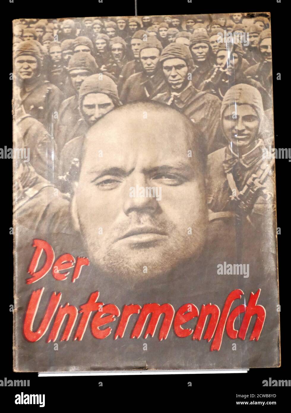 Pamphlet cover showing Untermensch a term that became infamous when the Nazis used it to describe non-Aryan 'inferior people' often referred to as 'the masses from the East', that is Jews, Roma, and Slavs - mainly Poles, Serbs, and later also Russians. Stock Photo