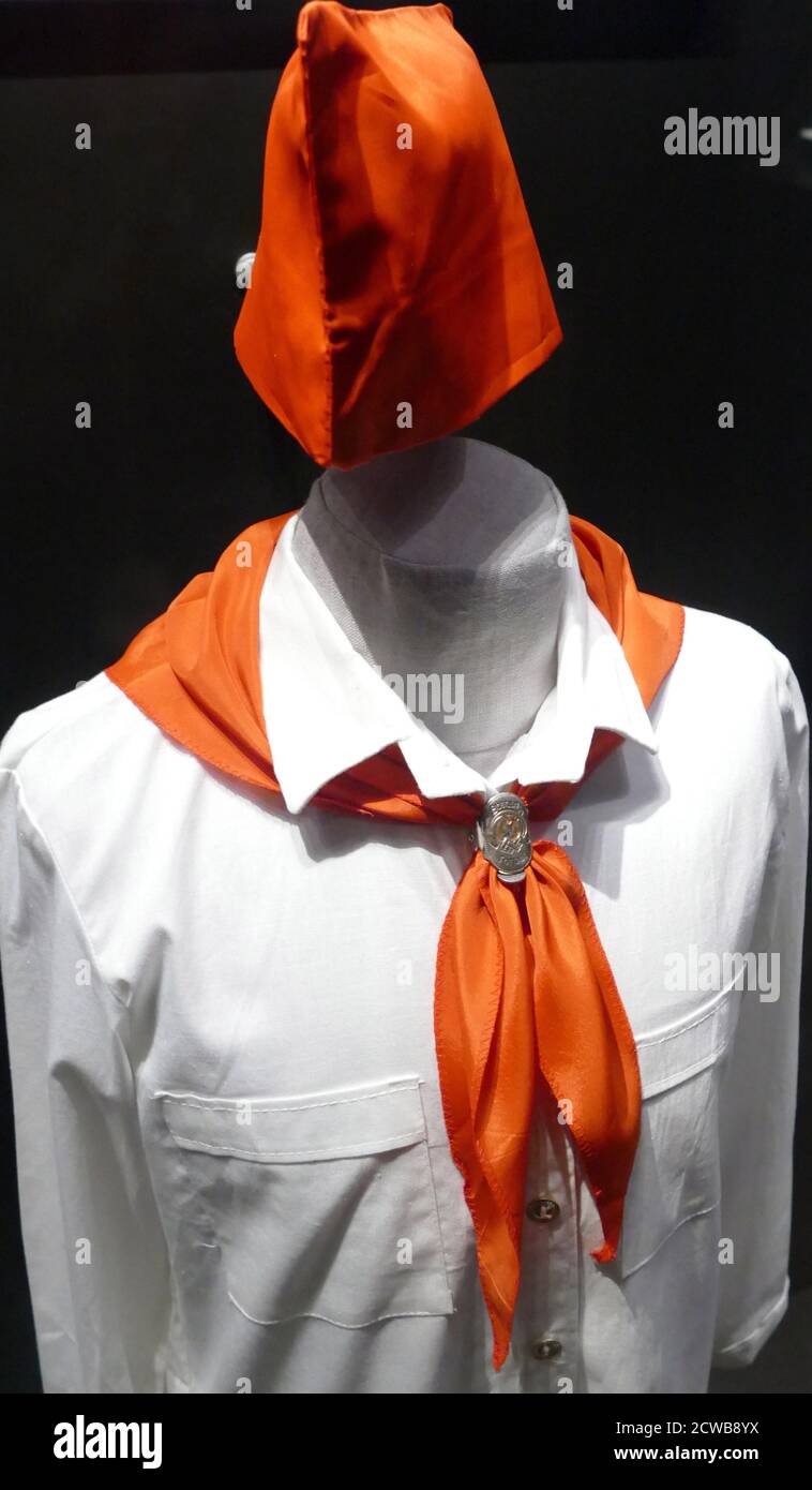 uniform of a Soviet communist Party youth cadre. Russian. Circa 1965 Stock Photo
