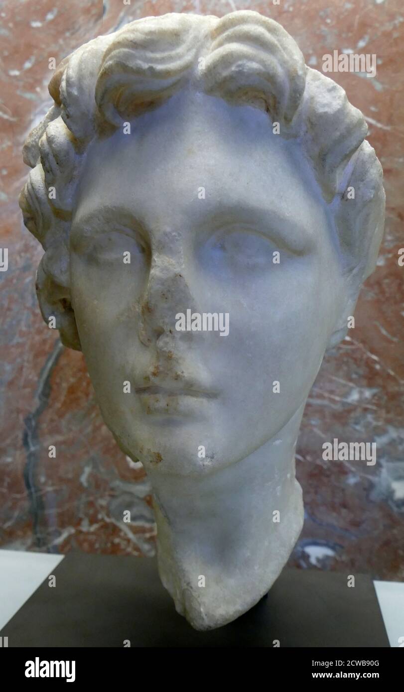 Marble bust of Alexander the Great Stock Photo Alamy