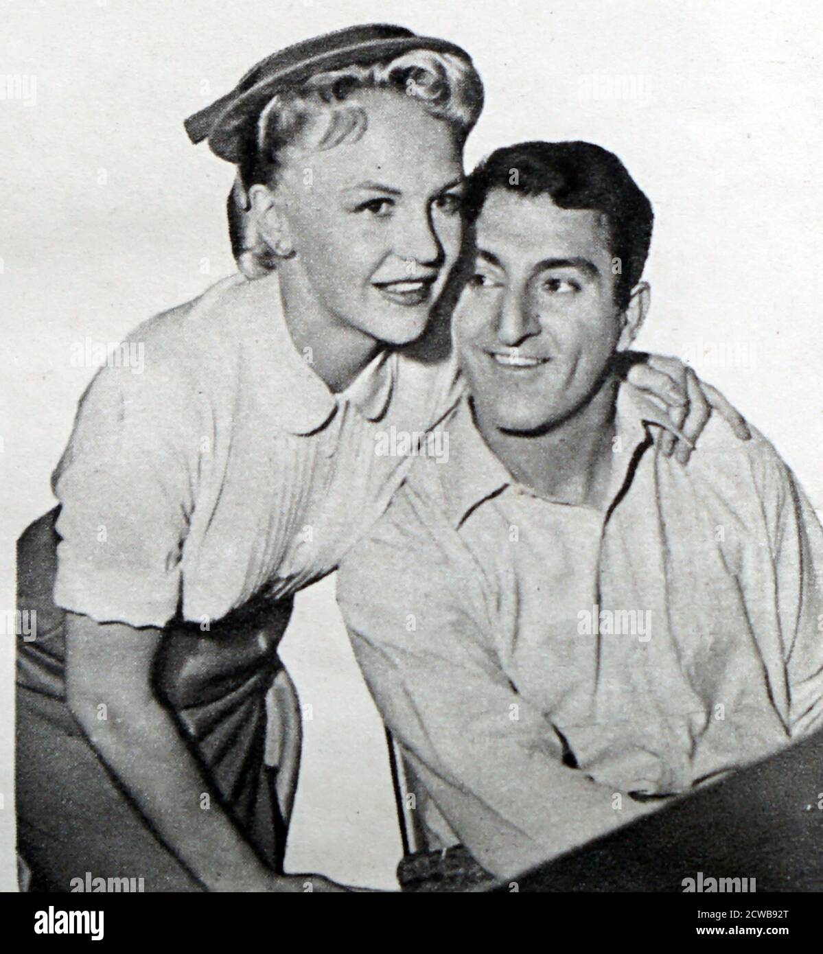 Film still from 'The Jazz Singer' starring Danny Thomas and Peggy Lee Stock Photo