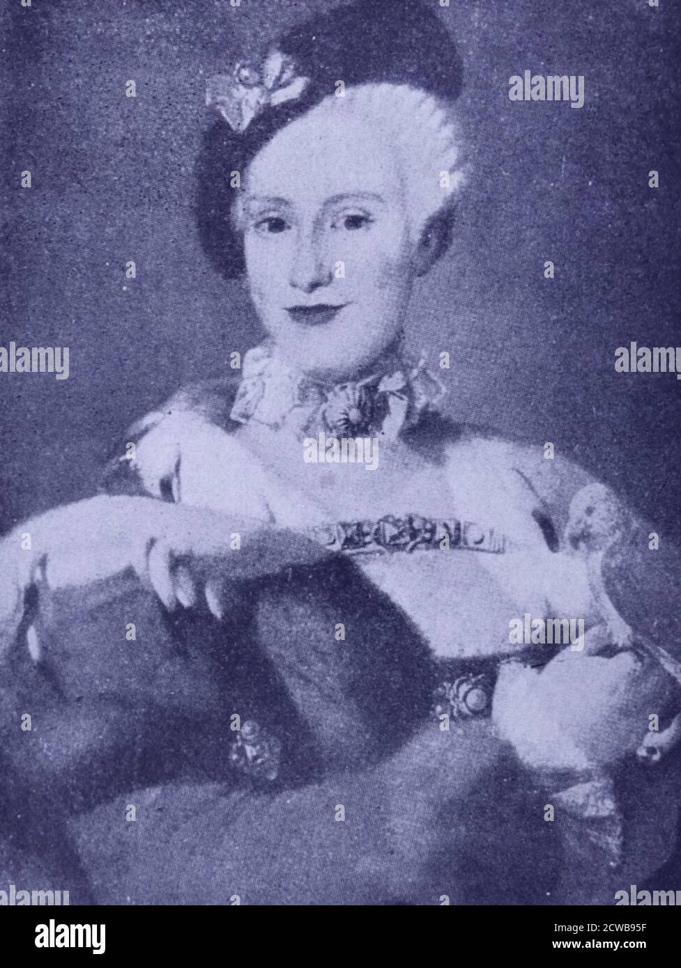 Infanta Maria Luisa of Spain (1745 - 1792), Holy Roman Empress, German Queen, Queen of Hungary and Bohemia, Grand Duchess of Tuscany as the spouse of Leopold II, Holy Roman Emperor. Stock Photo