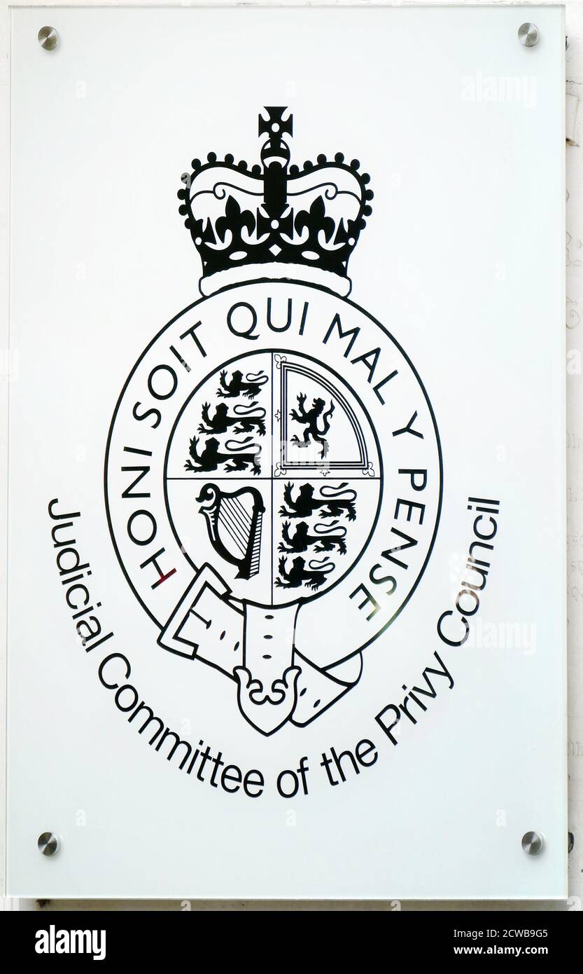 Sign Outside The Supreme Court London The Court Is The Final Court Of Appeal In The United Kingdom For Civil Cases And For Criminal Cases From England Wales And Northern Ireland It
