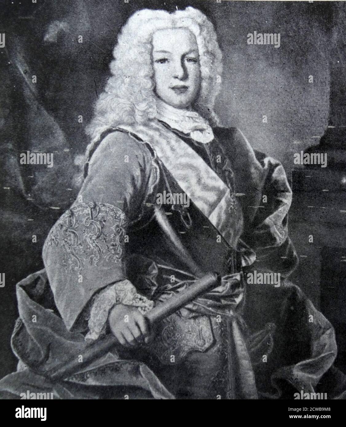 Portrait of Ferdinand VI of Spain (Fernando VI of Spain) (1713-1759) King of Spain Stock Photo