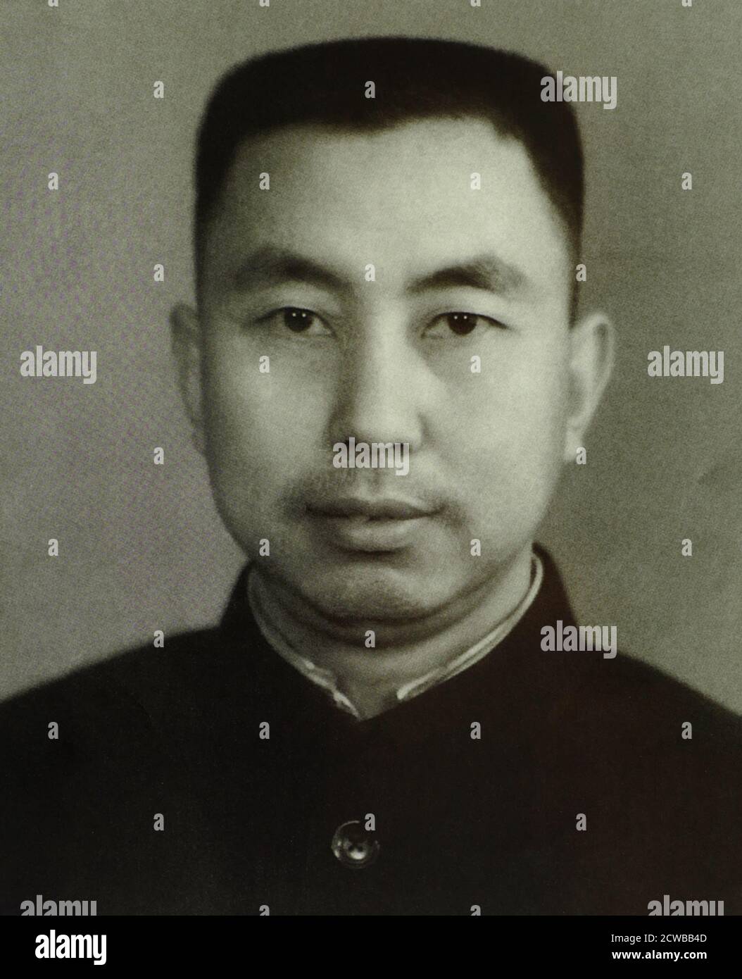 Hua Guofeng (1921 - 2008) in 1957. Chinese politician who served as Chairman of the Communist Party of China and Premier of the People's Republic of China, 1976 - 1981. In 1952, he was appointed secretary of Xiangtan Special District, which included Mao's hometown, Shaoshan. In this role, he built a memorial hall dedicated to Mao. When Mao visited the site, in June 1959, he was favourably impressed Stock Photo