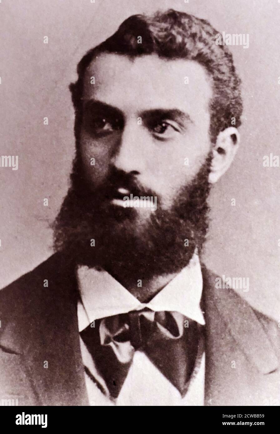 Leopold Konigstein (1850-1924), an ophthalmologist who advocated using a cocaine solution to relieve pain Stock Photo