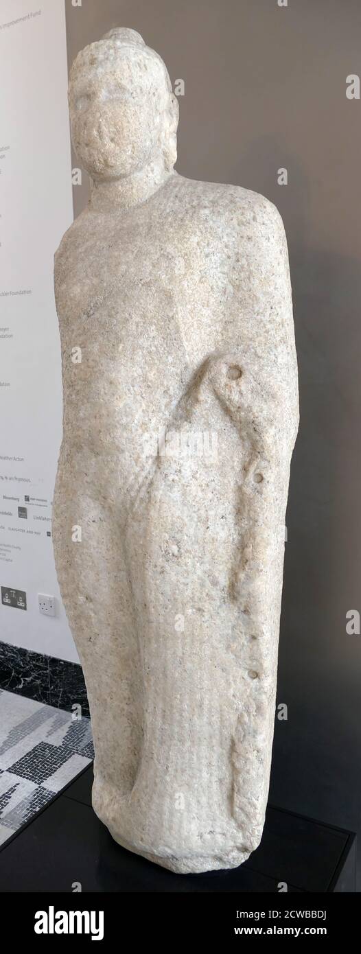 standing granite Buddha statue. AD 600 700; Anuradhapura, Sri Lanka