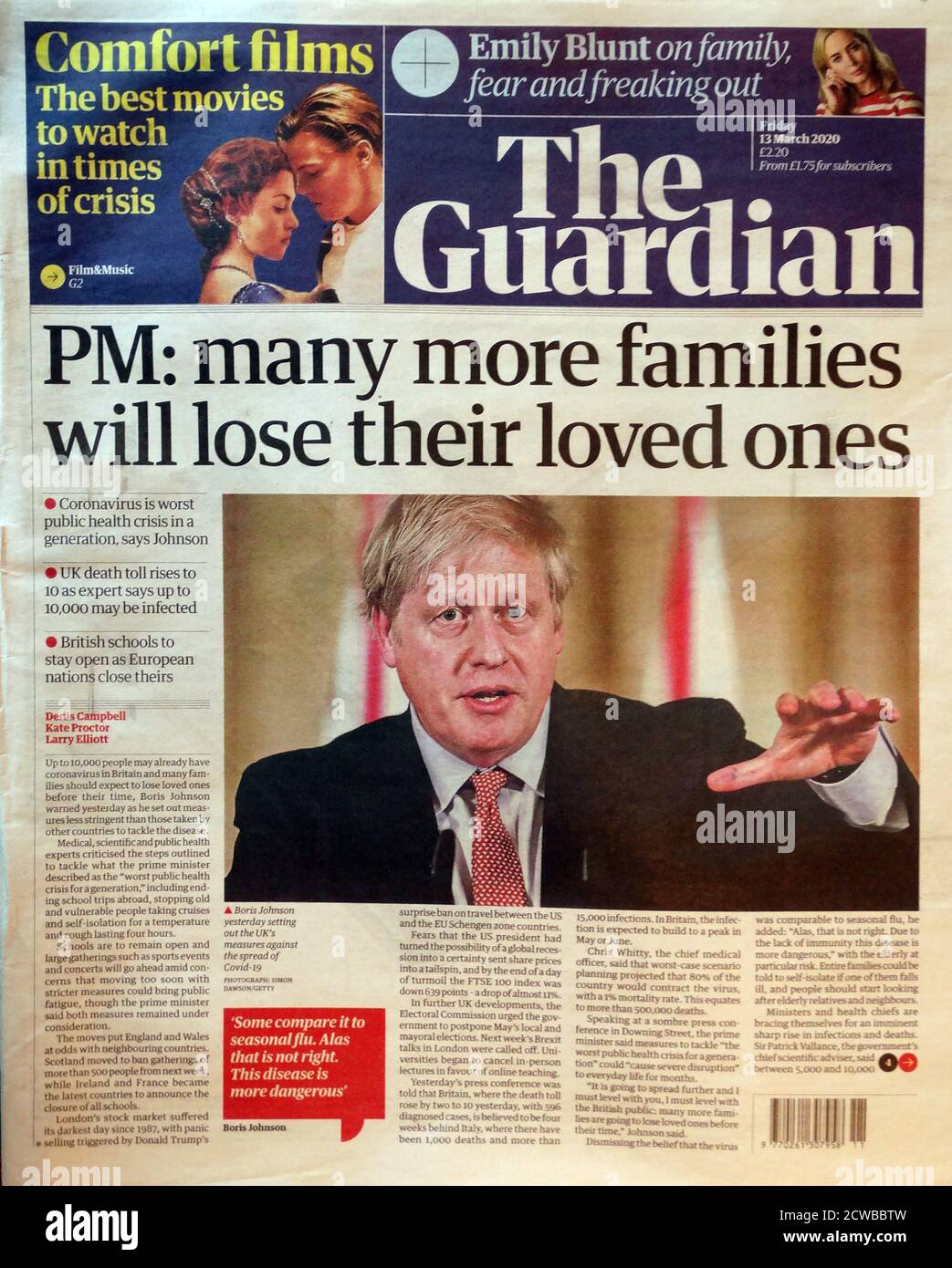 The Guardian Front Page Hi-Res Stock Photography And Images - Alamy