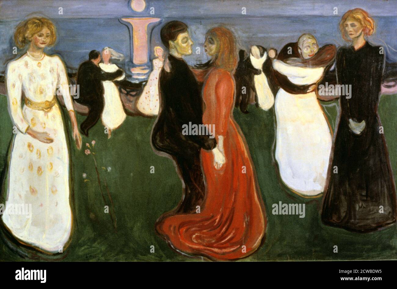 The Dance of Life', 1899-1900. Artist: Edvard Munch. Edvard Munch is a Norwegian born, expressionist painter, and printer. He played a great role in German expressionism. Stock Photo