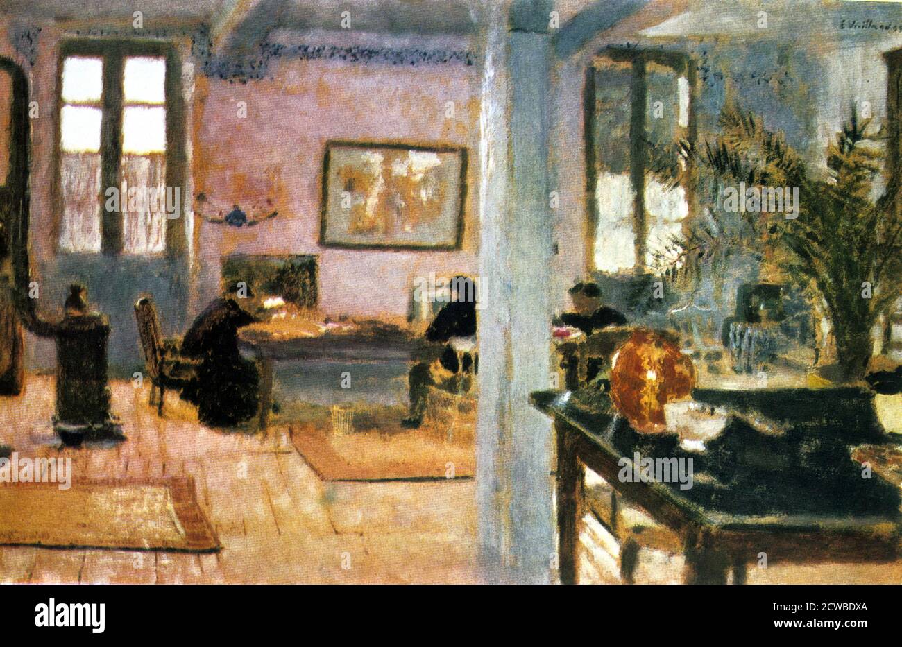 The Room', 1893. Artist: Edouard Vuillard. Jean-Edouard Vuillard (1868-1940) was a French painter, decorative artist and printmaker. He was a prominent member of the Nabis. Stock Photo
