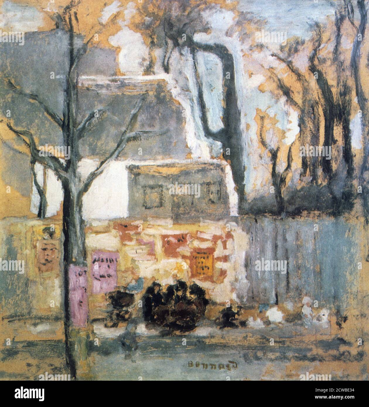 Corner of Paris', c1905. Artist: Pierre Bonnard. Bonnard was a French painter, illustrator, and printmaker, known for the stylized decorative qualities of his paintings and his bold use of colour. He was a founding member of the Post-Impressionist group of avant-garde painters Les Nabis. Stock Photo