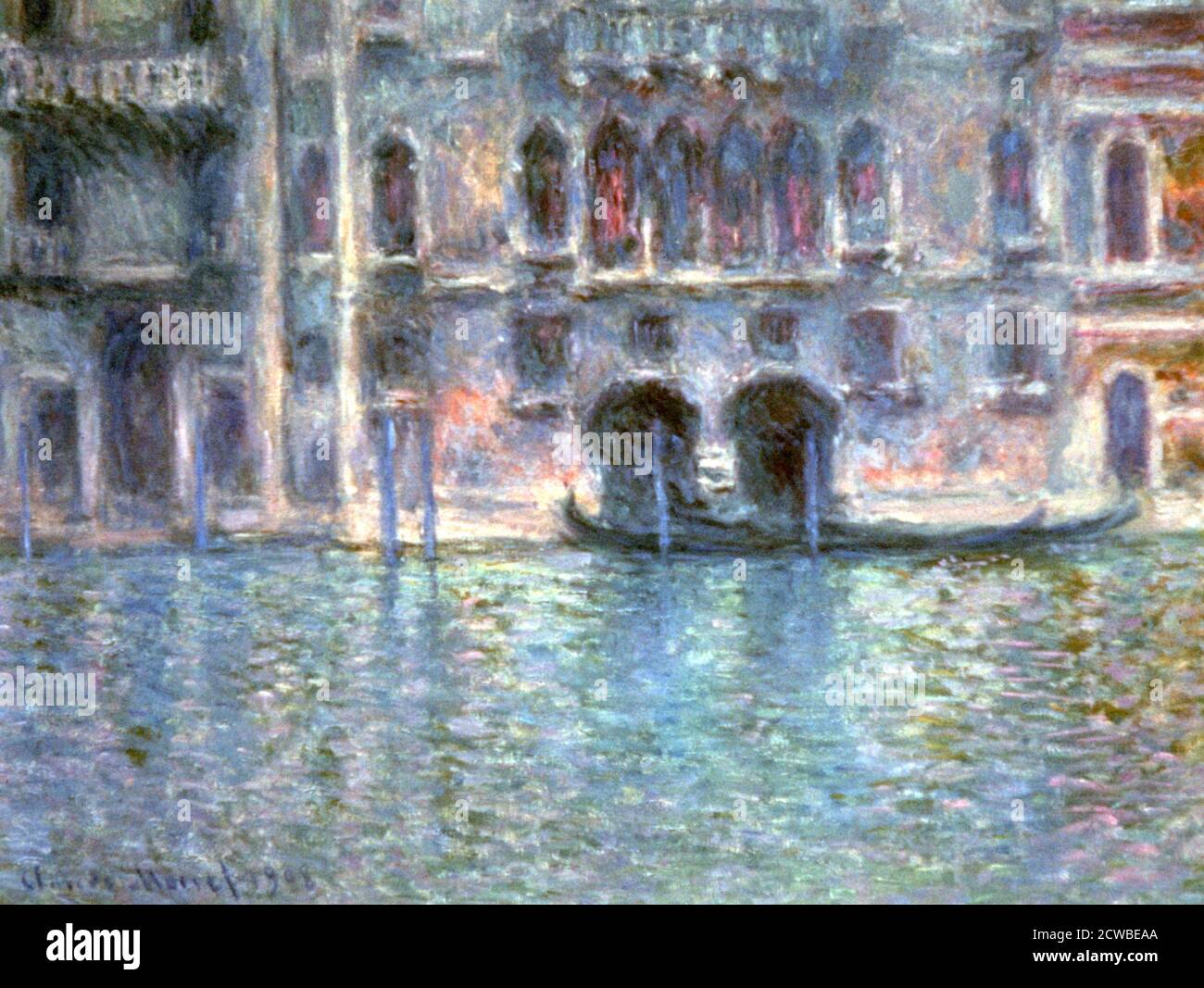 Venice, Palazzo Da Mula', 1908. Artist: Claude Monet. Monet was a French painter, a founder of French Impressionist painting and the most consistent and prolific practitioner of the movements philosophy. Stock Photo