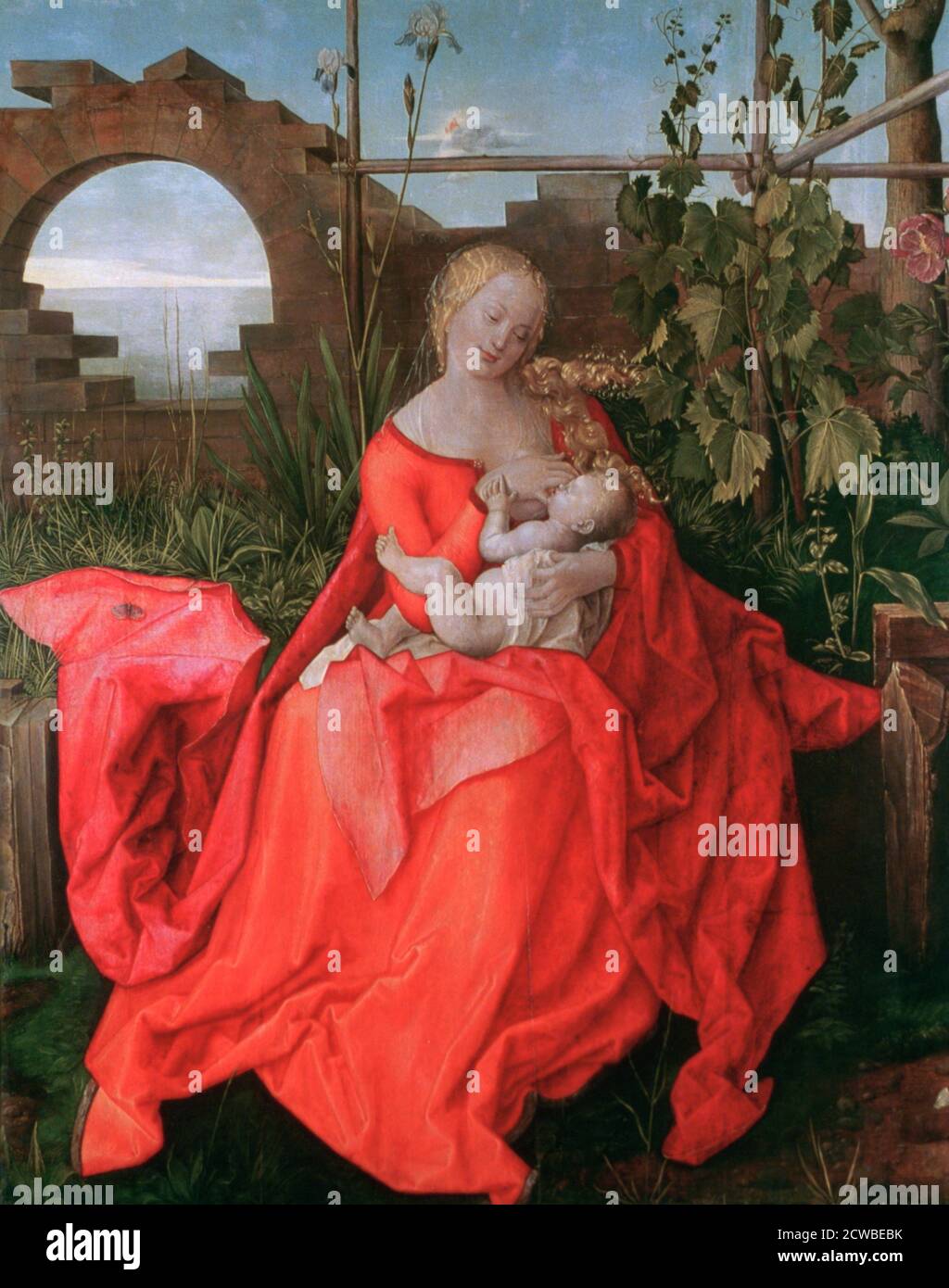 The Virgin and Child, The Madonna with the Iris', 1500-1510. Artist: Albrecht Durer. Albrecht Durer (1471-1528) was a German painter, printmaker, and theorist of the German Renaissance. Stock Photo