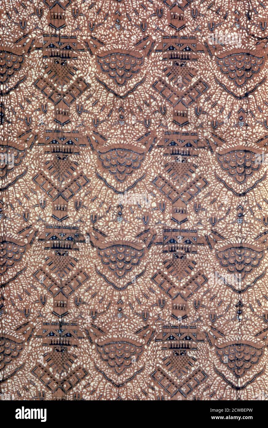 Wallpaper designed by William Morris. Morris (1834-1896) was a member of the Pre-Raphaelite Brotherhood and one of the principal founders of the Arts and Crafts Movement. Stock Photo