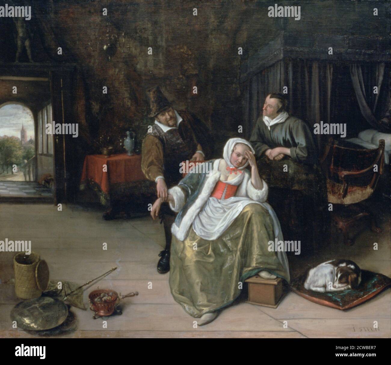 Art painting jan steen hi-res stock photography and images
