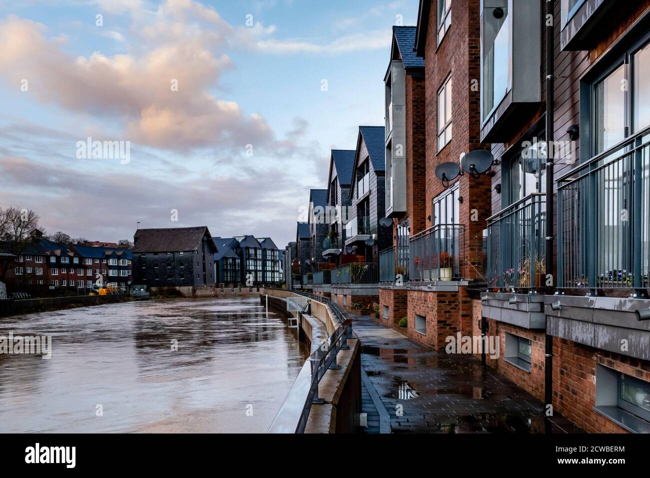 Riverside Housing, Lewes, East Sussex, UK. Stock Photo