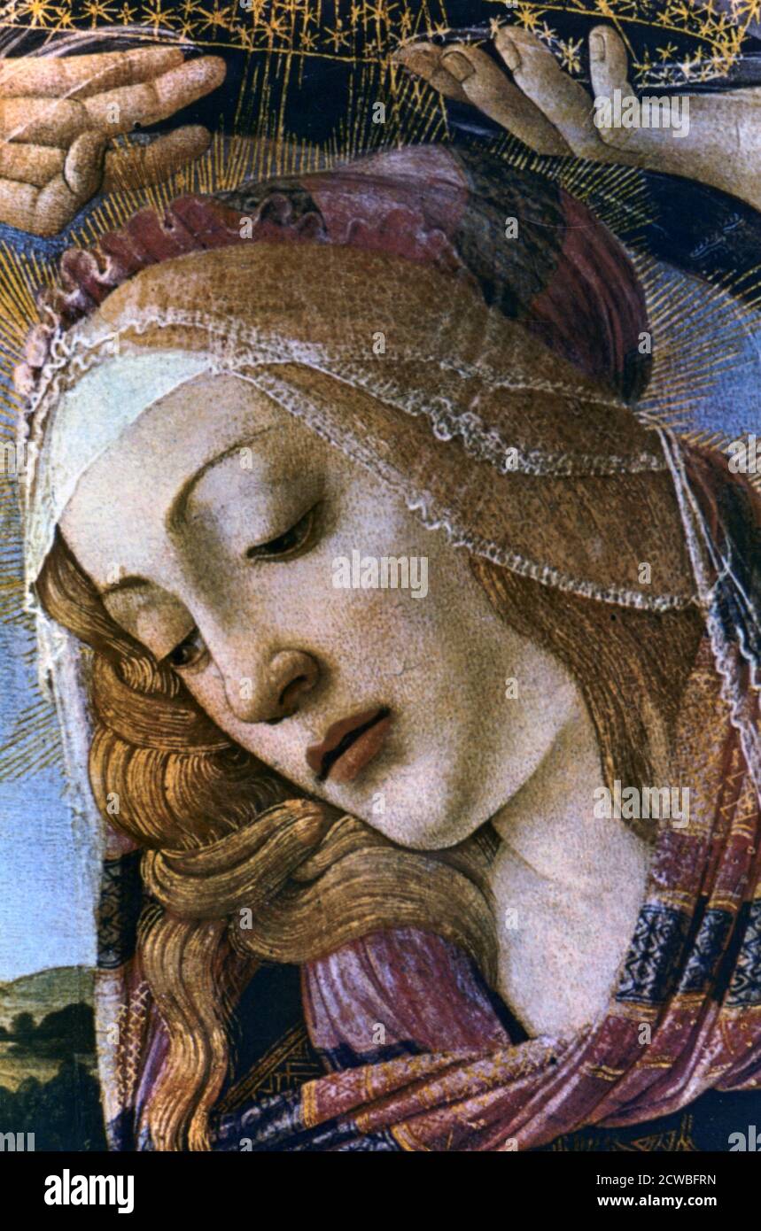 Madonna magnificat detail 1482 hires stock