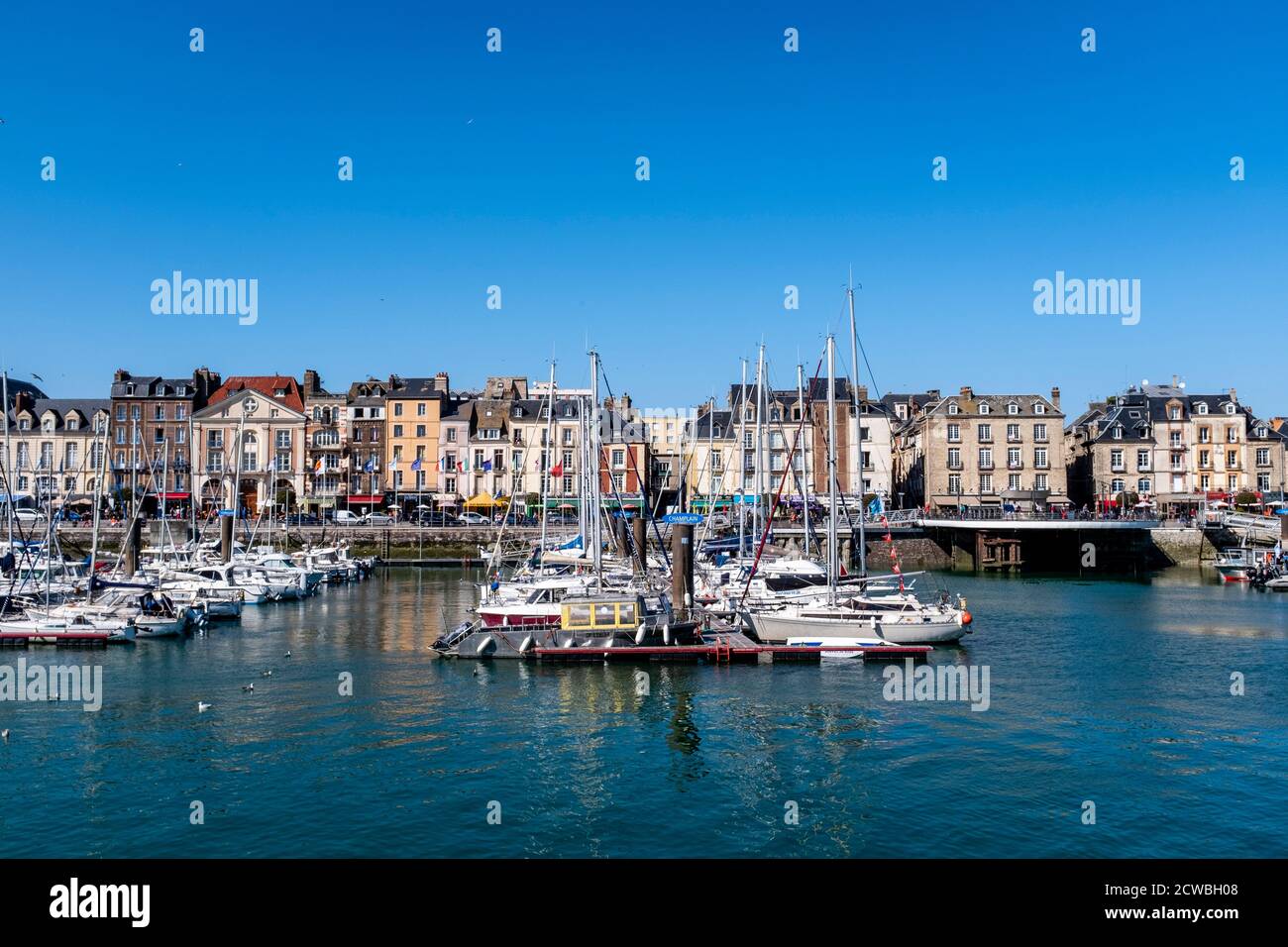 The Harbour At Dieppe, Normandy, France. Stock Photo